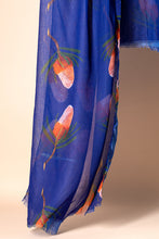 Load image into Gallery viewer, Australian Native Flower Design, Unique Gift for Nature Lovers - Banksia Tote Bag & Scarf Set | Navy