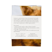Load image into Gallery viewer, Wombat Tea Towel - Australian Design