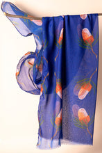 Load image into Gallery viewer, Australian Native Flower Design, Unique Gift for Nature Lovers - Banksia Tote Bag & Scarf Set | Navy - Australiana Gifts Co