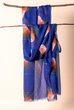 Load image into Gallery viewer, Australian Native Flower Design, Unique Gift for Nature Lovers - Banksia Tote Bag & Scarf Set | Navy - Australiana Gifts Co