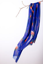 Load image into Gallery viewer, Australian Native Flower Design, Unique Gift for Nature Lovers - Banksia Tote Bag & Scarf Set | Navy - Australiana Gifts Co