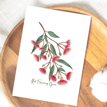 Load image into Gallery viewer, Red Flowering Gum Flower Card - Australiana Gifts Co