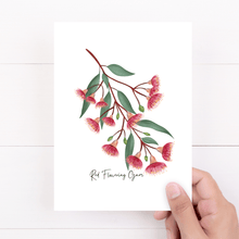 Load image into Gallery viewer, Red Flowering Gum Flower Card - Australiana Gifts Co