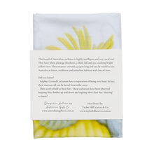 Load image into Gallery viewer, Sulphur Crested Cockatoo Tea Towel - Australian Design - Australiana Gifts Co