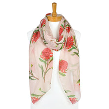 Load image into Gallery viewer, Waratah Flower Scarf | Beige
