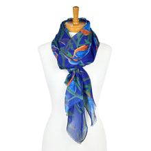 Load image into Gallery viewer, Kingfisher Bird Scarf | Navy