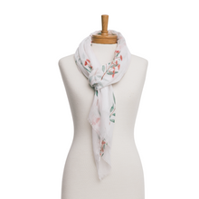 Load image into Gallery viewer, Red Flowering Gum Scarf | White
