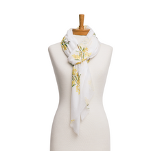 Load image into Gallery viewer, Golden Wattle Scarf | White