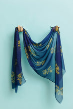 Load image into Gallery viewer, Golden Wattle Scarf | Navy
