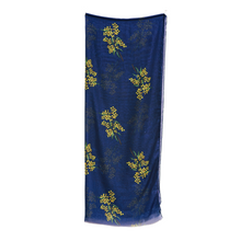 Load image into Gallery viewer, Golden Wattle Scarf | Navy