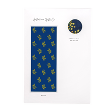 Load image into Gallery viewer, Golden Wattle Scarf | Navy