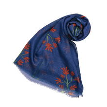 Load image into Gallery viewer, Kangaroo Paws Scarf | Navy