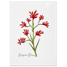 Load image into Gallery viewer, Kangaroo Paw Tea Towel - Australian Design