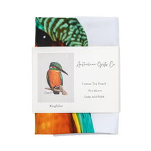 Load image into Gallery viewer, Kingfisher Tea Towel - Australian Design