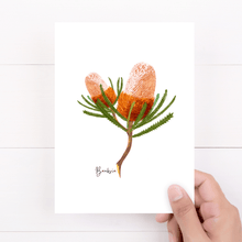 Load image into Gallery viewer, Banksia Flower Card - Australiana Gifts Co