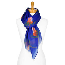 Load image into Gallery viewer, Banksia Flower Scarf | Navy - Australiana Gifts Co