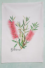 Load image into Gallery viewer, Bottlebrush Tea Towel | Pink - Australian Design - Australiana Gifts Co