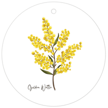 Load image into Gallery viewer, Golden Wattle Flower Gift Tag - Australiana Gifts Co