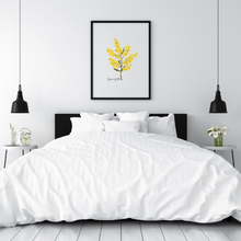 Load image into Gallery viewer, Golden Wattle Flower Poster - Australiana Gifts Co