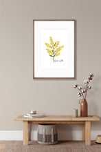 Load image into Gallery viewer, Golden Wattle Flower Poster - Australiana Gifts Co