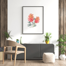Load image into Gallery viewer, Grevillea Flower Poster - Australiana Gifts Co