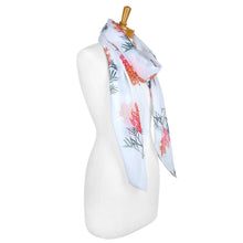 Load image into Gallery viewer, Grevillea Flower Scarf | White - Australiana Gifts Co