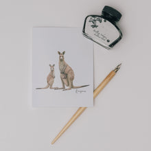 Load image into Gallery viewer, Kangaroo Card - Australiana Gifts Co