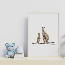 Load image into Gallery viewer, Kangaroo Poster - Australiana Gifts Co