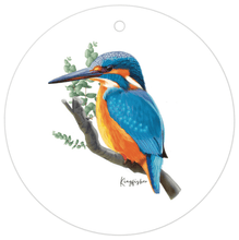 Load image into Gallery viewer, Kingfisher Bird Gift Tag| Blue - Australiana Gifts Co