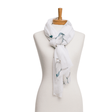 Load image into Gallery viewer, Penguin Scarf | White - Australiana Gifts Co