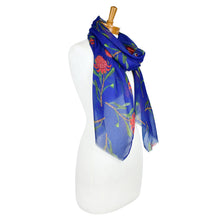 Load image into Gallery viewer, Waratah Flower Scarf | Navy - Australiana Gifts Co