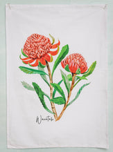 Load image into Gallery viewer, Waratah Tea Towel - Australian Design - Australiana Gifts Co