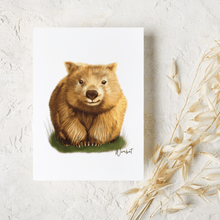 Load image into Gallery viewer, Wombat Card - Australiana Gifts Co