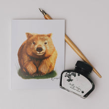 Load image into Gallery viewer, Wombat Card - Australiana Gifts Co