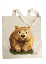 Load image into Gallery viewer, Wombat Cotton Tote Bag - Australiana Gifts Co