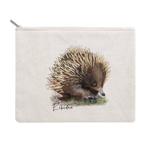 Echidna Cotton Zipper Pouch