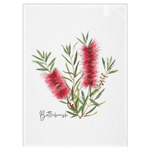 Load image into Gallery viewer, Australian Iconic Floral Tea Towels | Waratah, Grevillea, Bottlebrush | Set of 3 - Australiana Gifts Co
