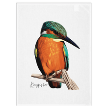 Load image into Gallery viewer, Colourful Aussie Birds Tea Towels | Cockatoo, Blue Wren, Gouldian Finch, Kingfisher | Set of 4 - Australiana Gifts Co
