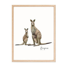 Load image into Gallery viewer, Majestic &amp; Adventurous Australian Native Kangaroo Poster, Tote Bag &amp; Card Set - Australiana Gifts Co

