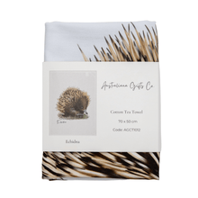 Load image into Gallery viewer, Wild Aussie Animals Tea Towels | Koala,Kangaroo, Wombat, Echidna | Set of 4 - Australiana Gifts Co
