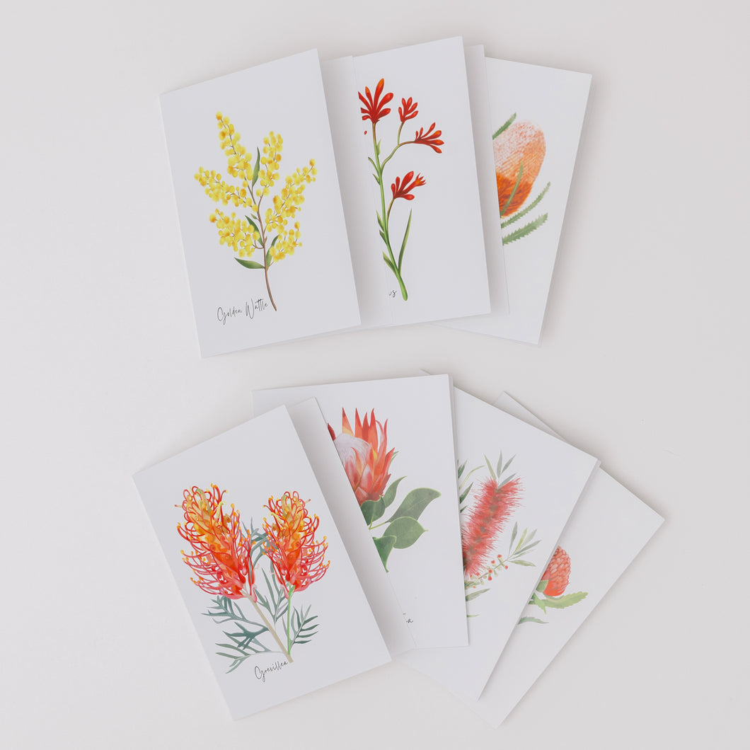 Assorted Flower Card Pack (6pcs)