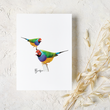 Load image into Gallery viewer, Gouldian Finch Card
