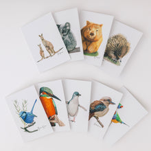 Load image into Gallery viewer, Assorted Animals and Birds Card Pack (9 pcs)
