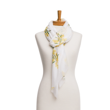 Load image into Gallery viewer, Golden Wattle Scarf | White
