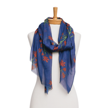 Load image into Gallery viewer, Kangaroo Paws Scarf | Navy
