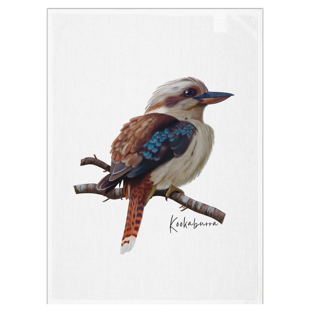 Kookaburra Tea Towel