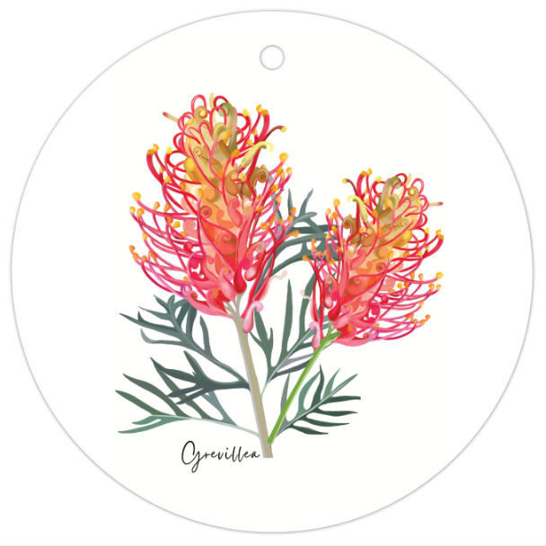 Grevillea Flower Gift Tag