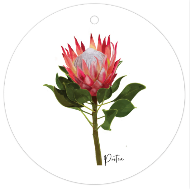 Protea Flower Gift Tag