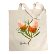 Banksia Cotton Tote Bag - Australiana Gifts Co
