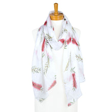 Load image into Gallery viewer, Bottlebrush Flower Scarf | Red - Australiana Gifts Co
